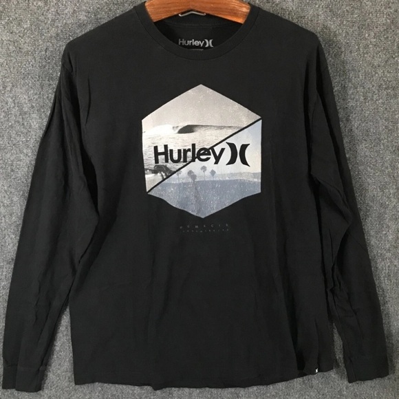 Hurley Other - Hurley Athletic Black Graphic Long Sleeve T-Shirt